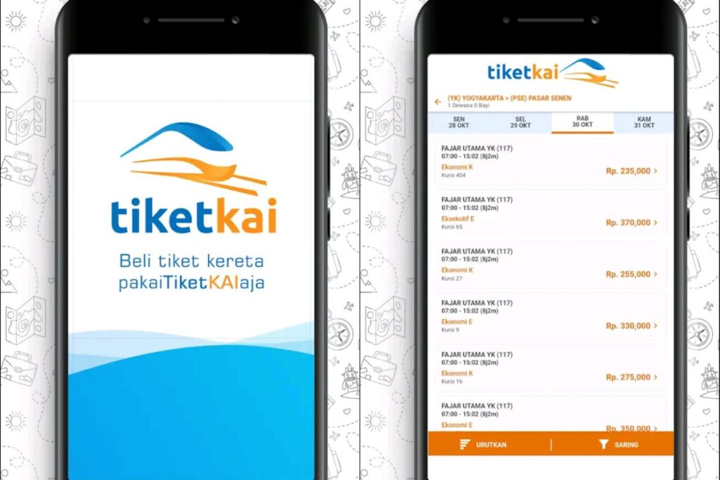 Beli tiket kereta api online