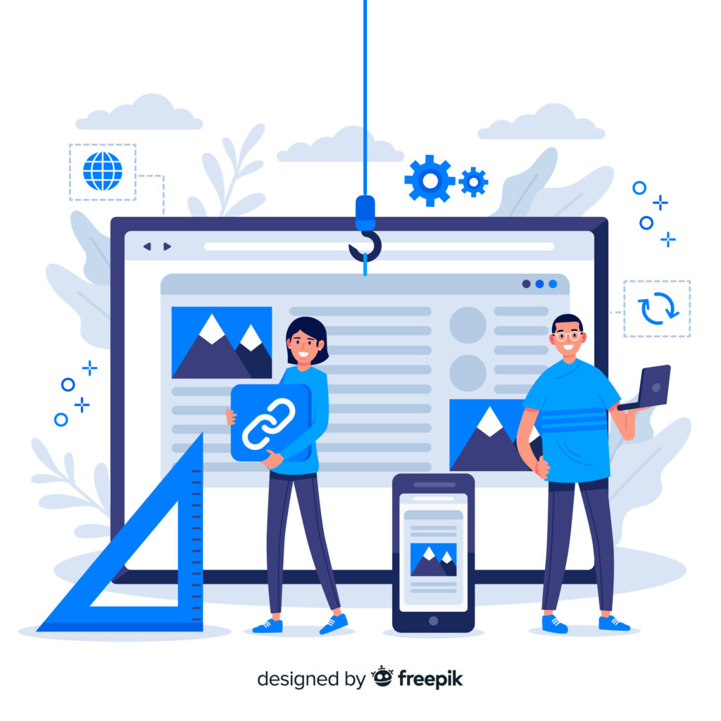 Illustrasi dari Link Building
