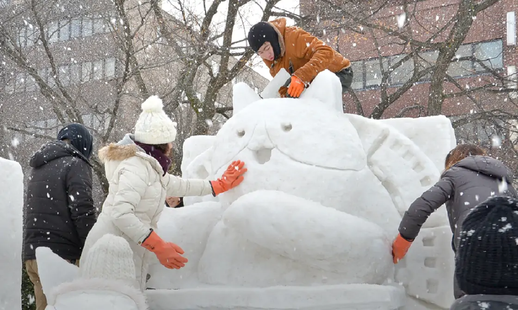 liburan keluarga musim dingin