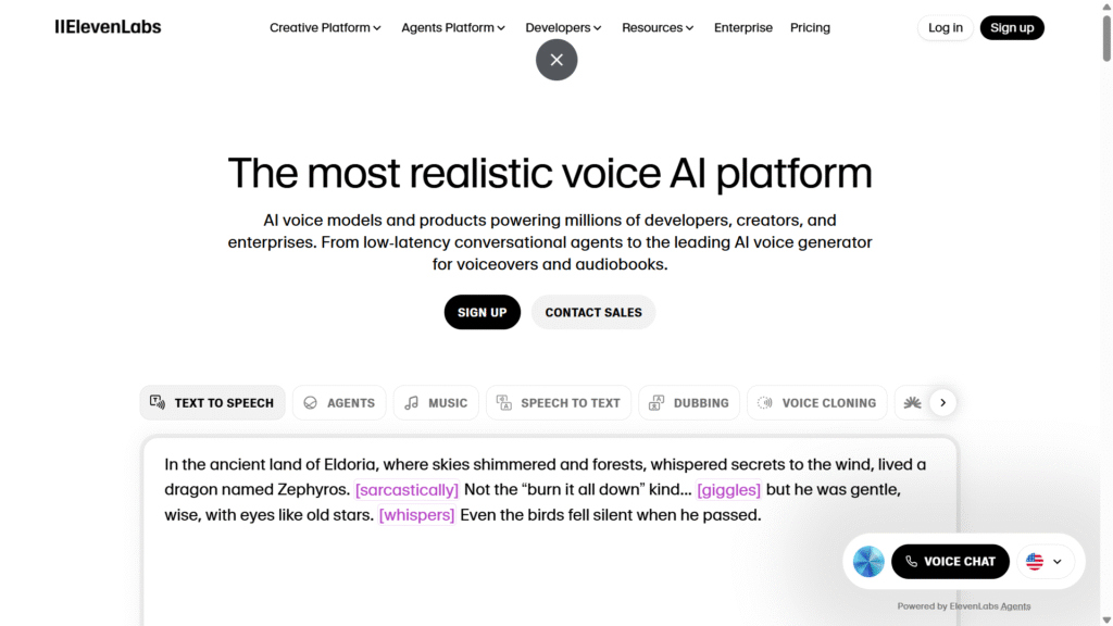 membuat iklan produk dengan elevenlabs